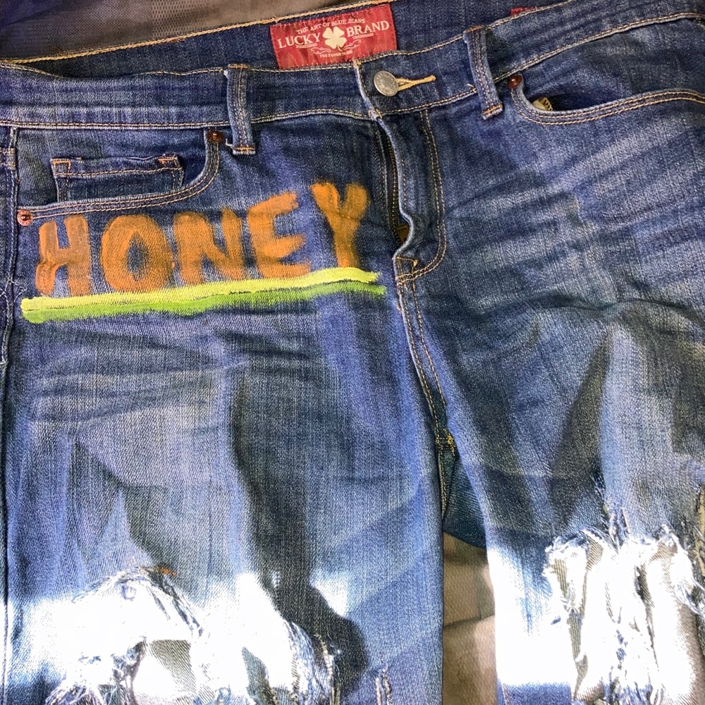 HONEY ripped short / jeans